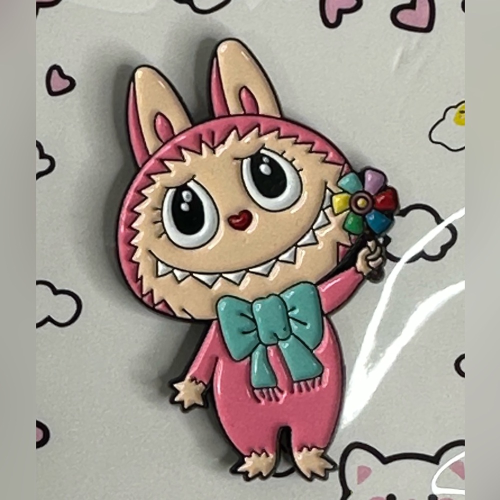Labubu The Monsters Pin in Pink